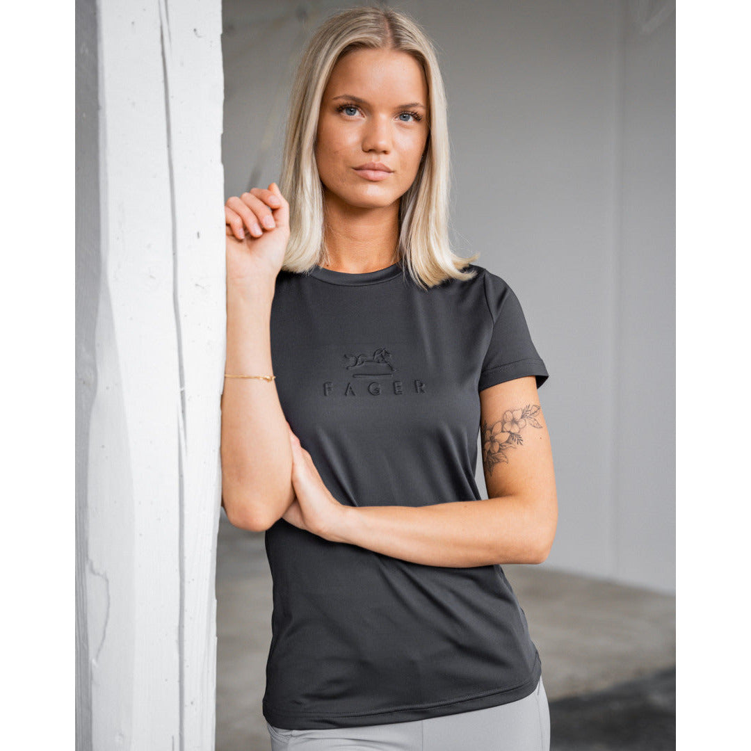 Fager Ida Short Sleeve T-Shirt Dark Grey