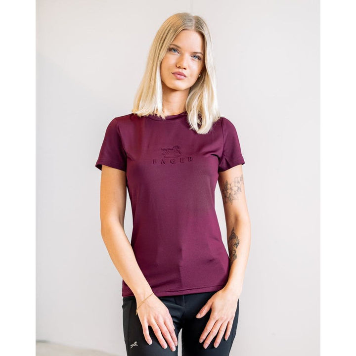 Fager Ida Short sleeve T-shirt Burgundy