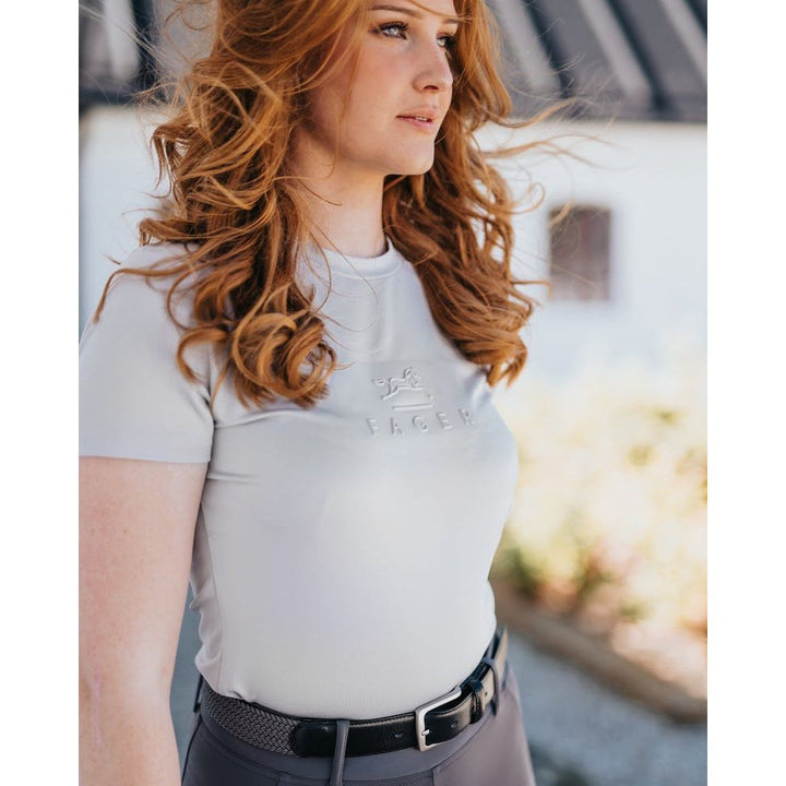 SALE Fager Ida Short Sleeve T-Shirt Light Grey