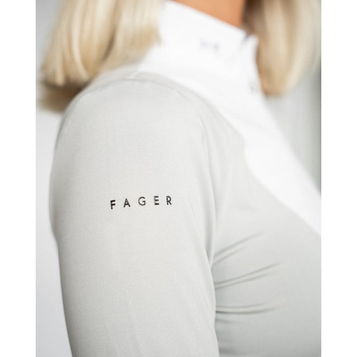 Fager Sanna Competition Shirt Long Sleeve Grey