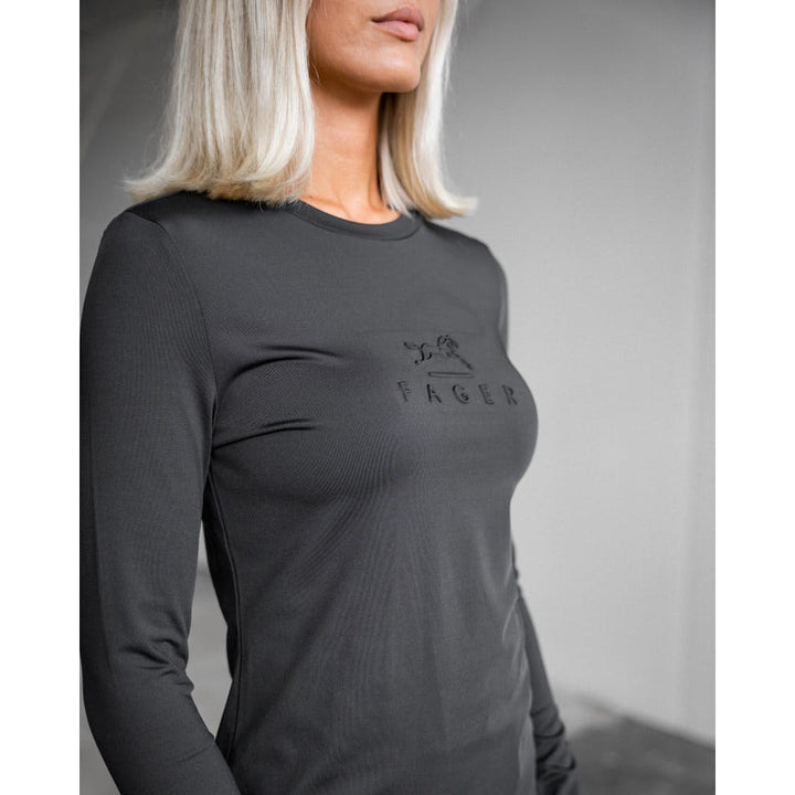 Fager Ida Long Sleeve T-Shirt Dark Grey