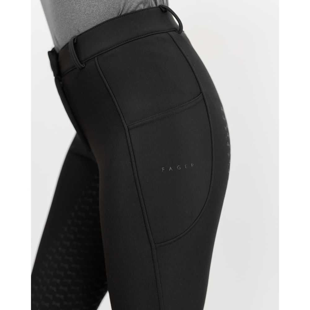 Fager Elsa Winter Breeches Black Full Grip