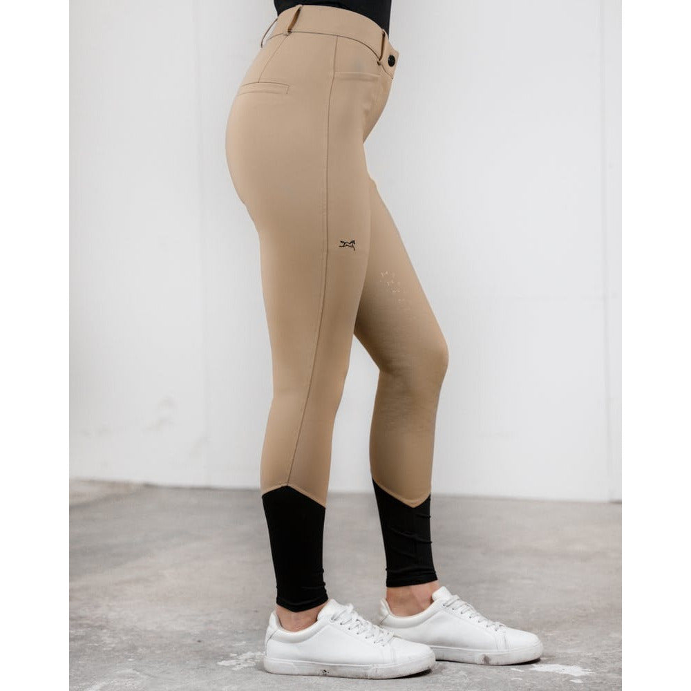 SALE Fager Freya Hybrid breeches Dark beige Knee Grip