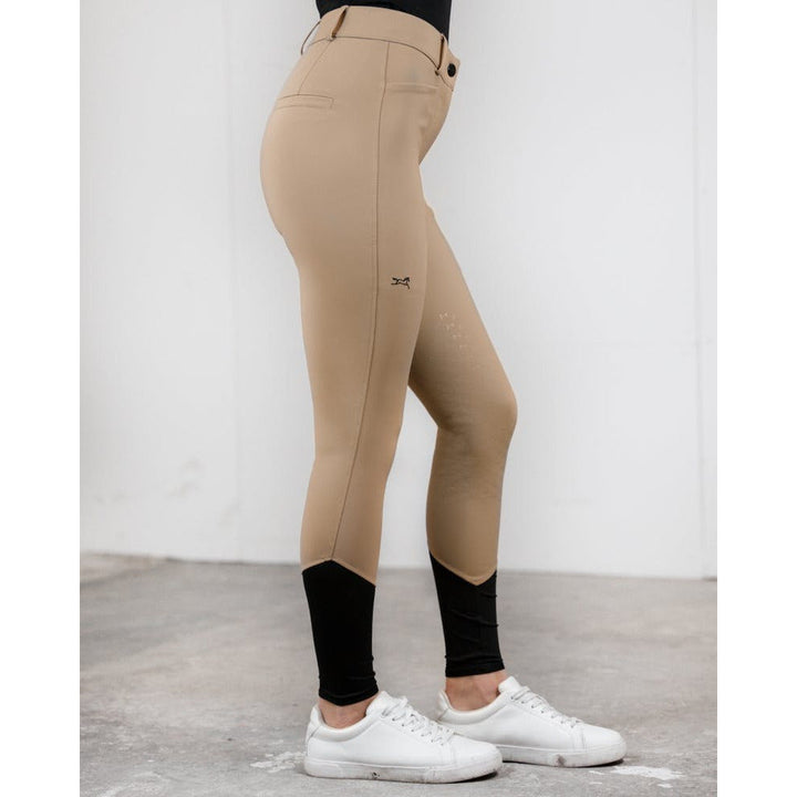 SALE Fager Freya Hybrid breeches Dark beige Knee Grip