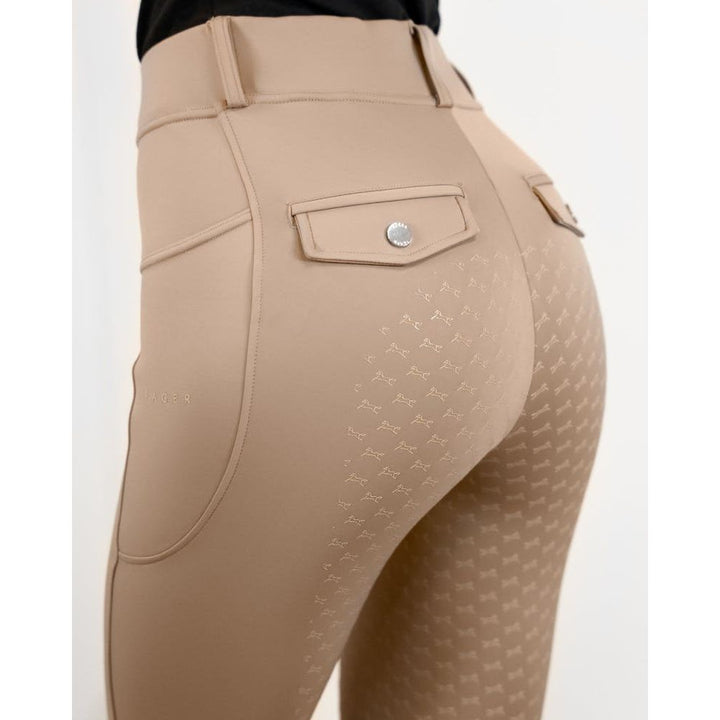 SALE Fager Loui Active Leggings Dark Beige Full Grip