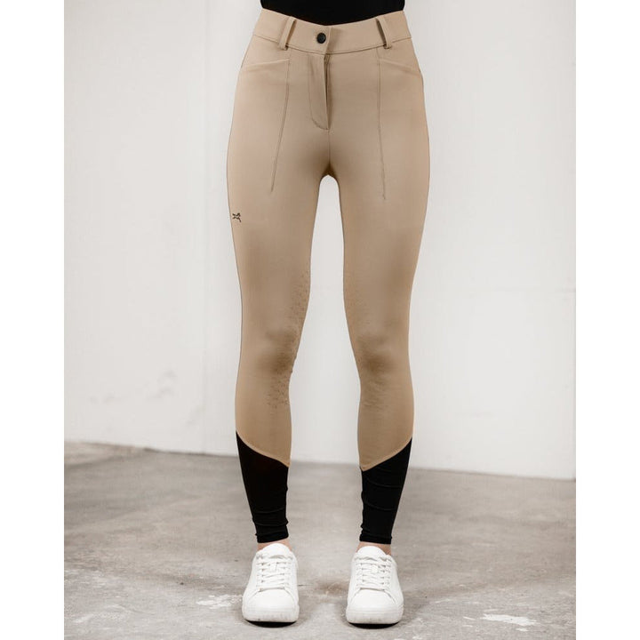 SALE Fager Freya Hybrid breeches Dark beige Knee Grip