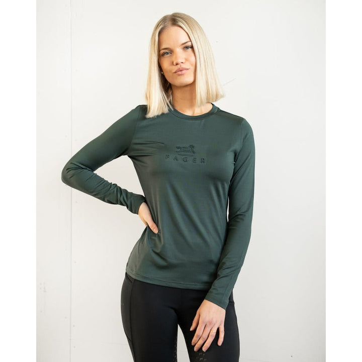 SALE Fager Ida Long sleeve T-shirt Dark green