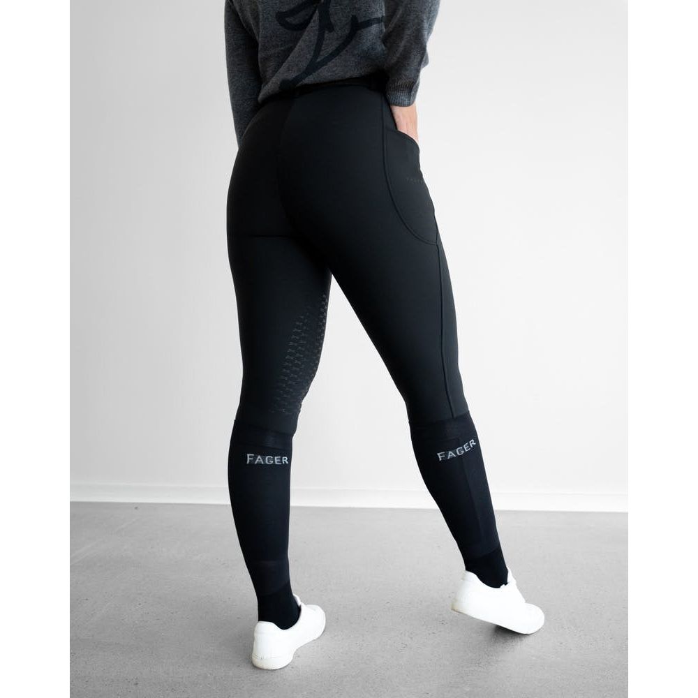 Fager Elsa Winter Breeches Black Knee Grip