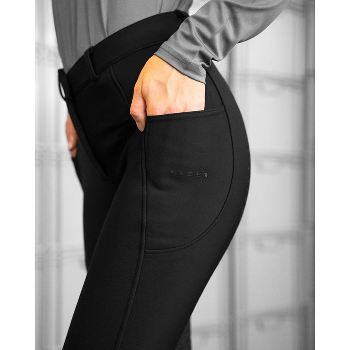 Fager Elsa Winter Breeches Black Knee Grip