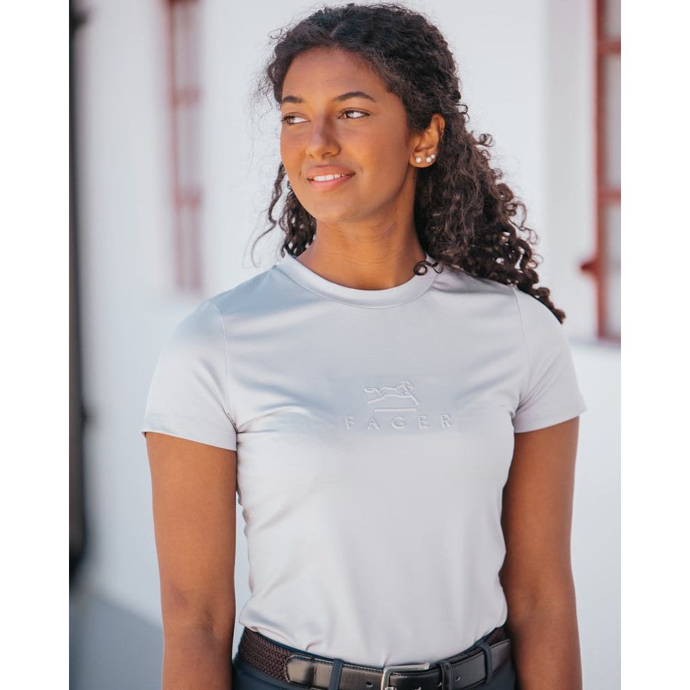 SALE Fager Ida Short Sleeve T-Shirt Light Grey