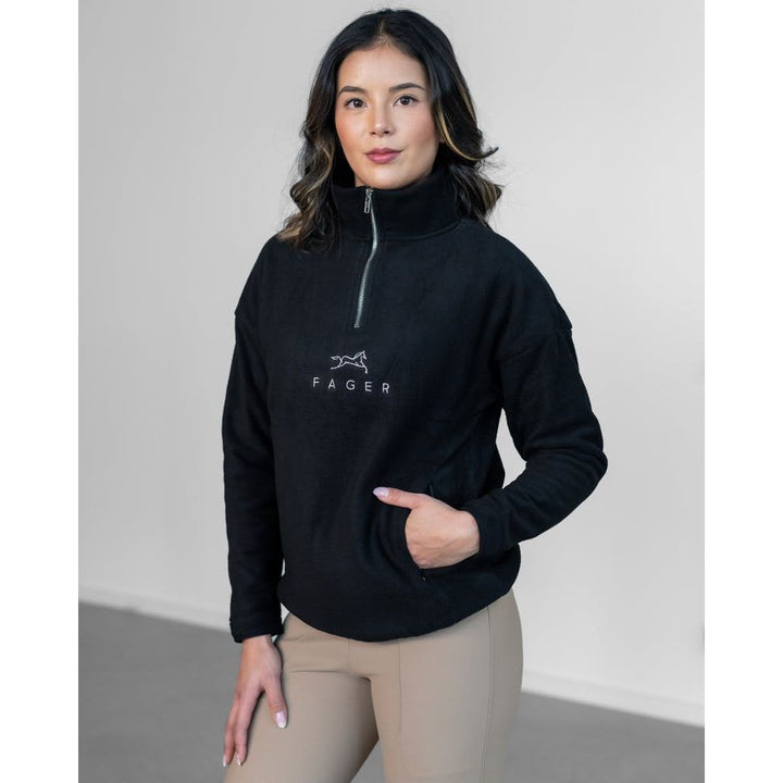 Fager Molly Half-zip fleece Black