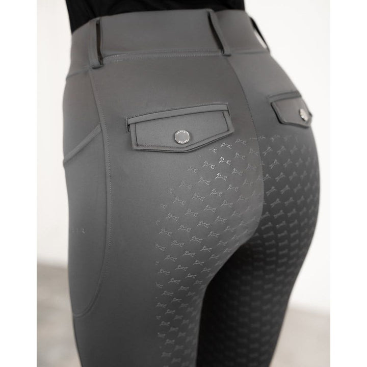 Fager Loui Active Leggings Dark Grey Knee Grip