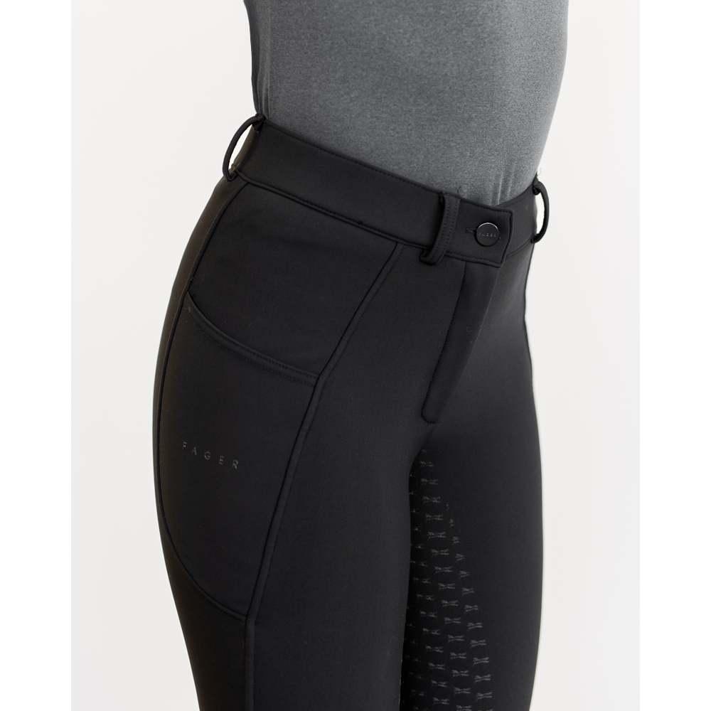 Fager Elsa Winter Breeches Black Knee Grip