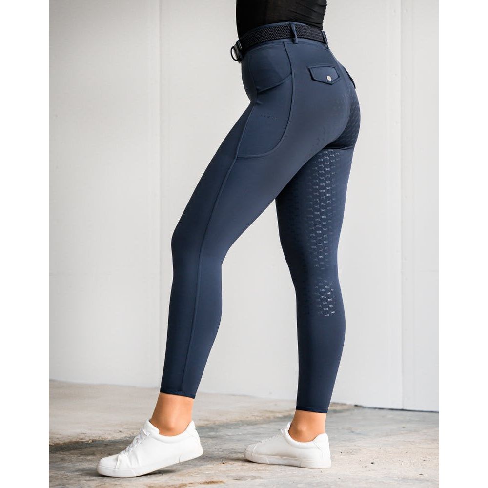 Fager Loui Active Leggings Knee Grip Navy