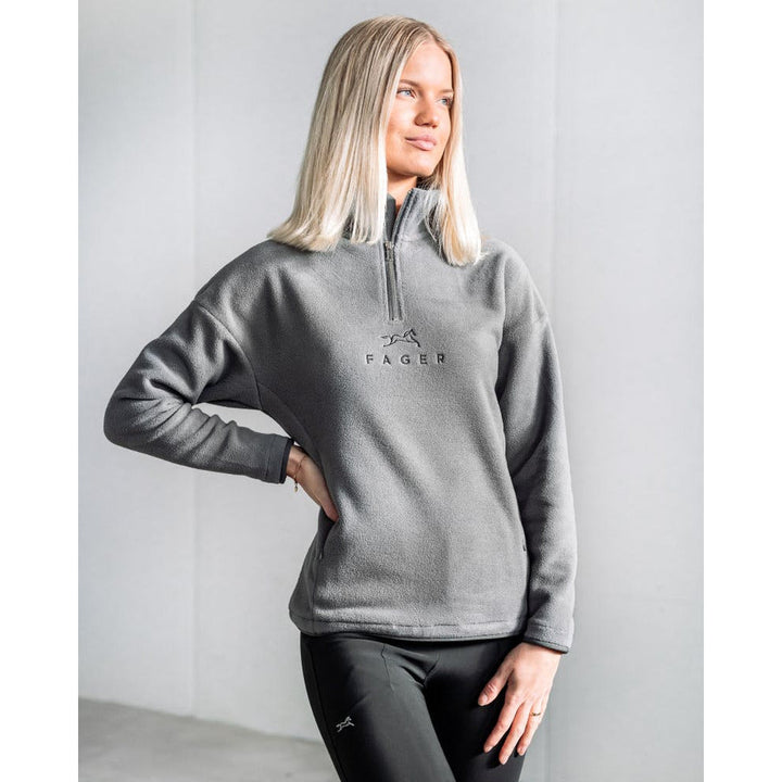 Fager Molly Half-zip fleece Dark grey