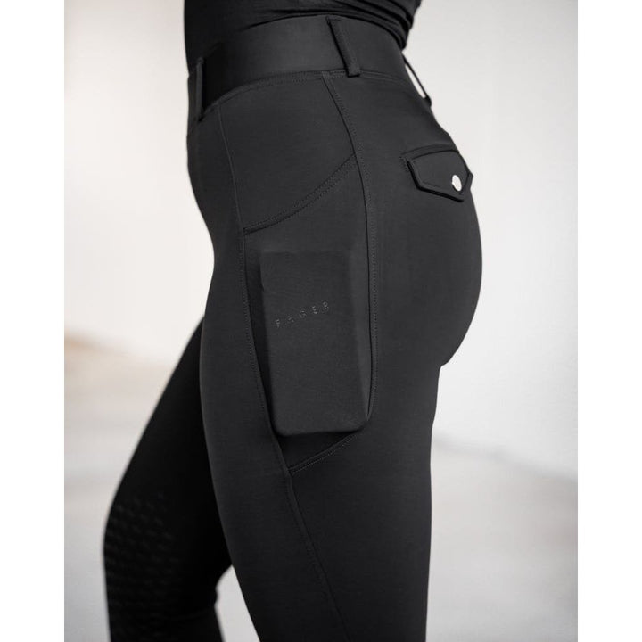 Fager Loui Winter Leggings Black Knee Grip