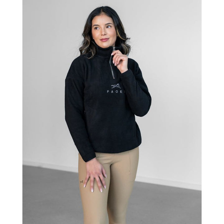 Fager Molly Half-zip fleece Black