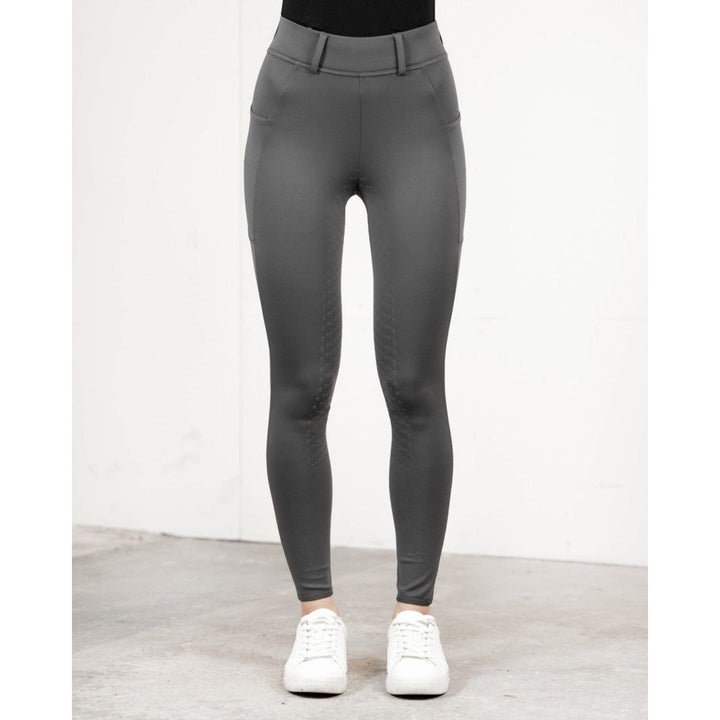 Fager Loui Active Leggings Dark Grey Knee Grip