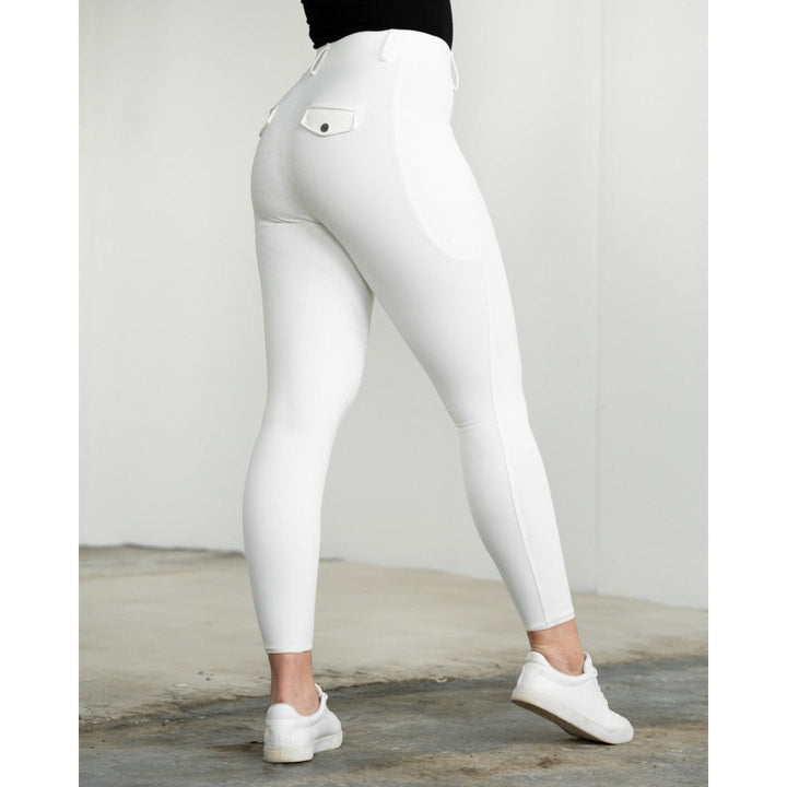 Fager Loui Active Leggings White Knee Grip