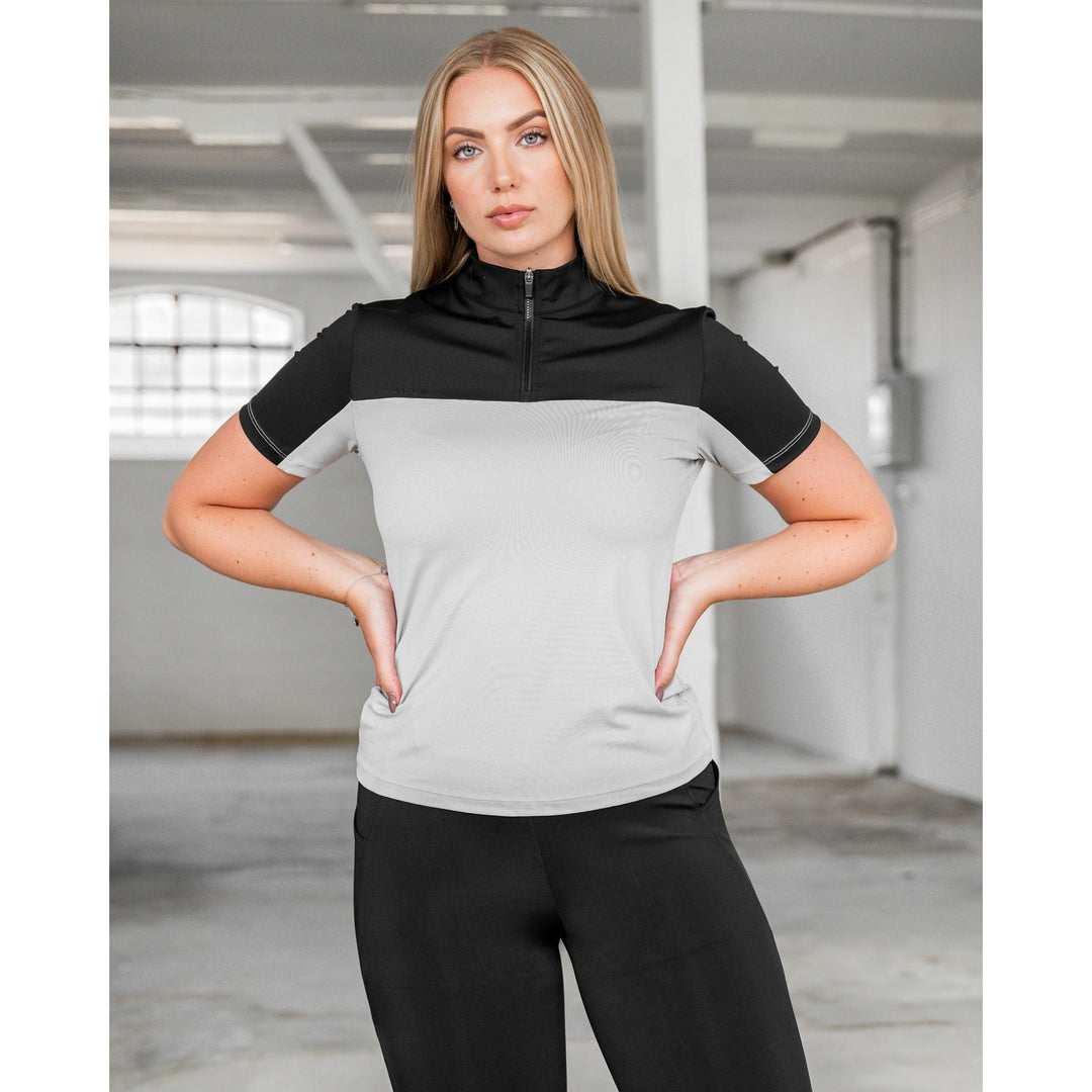 SALE Fager Naomi Short Sleeve Shirt Black/Grey