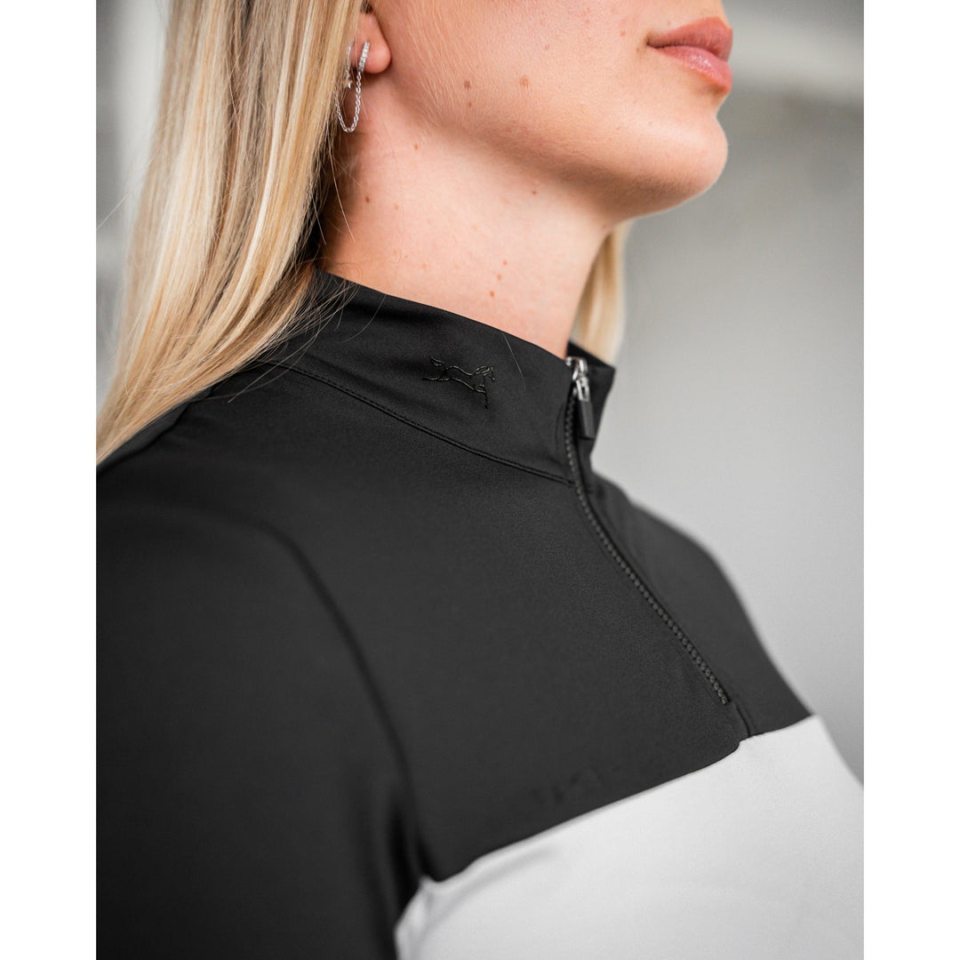 SALE Fager Naomi Short Sleeve Shirt Black/Grey