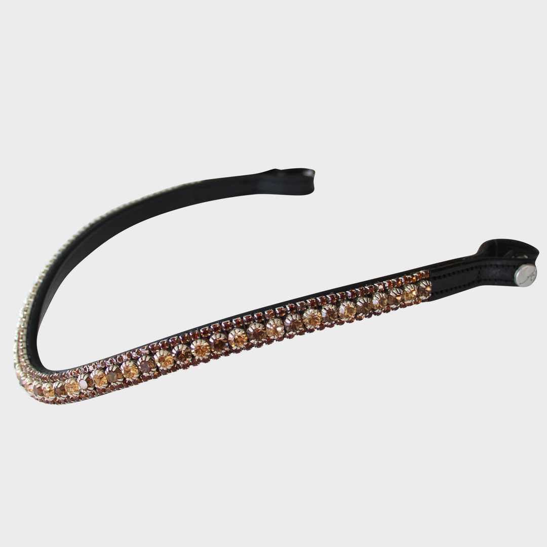 Lux Shades Of Brown Browband - Black (NEW)