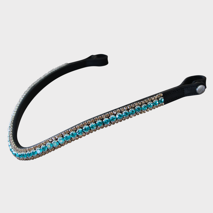 Lux Tiffany (Gold) Browband - Black