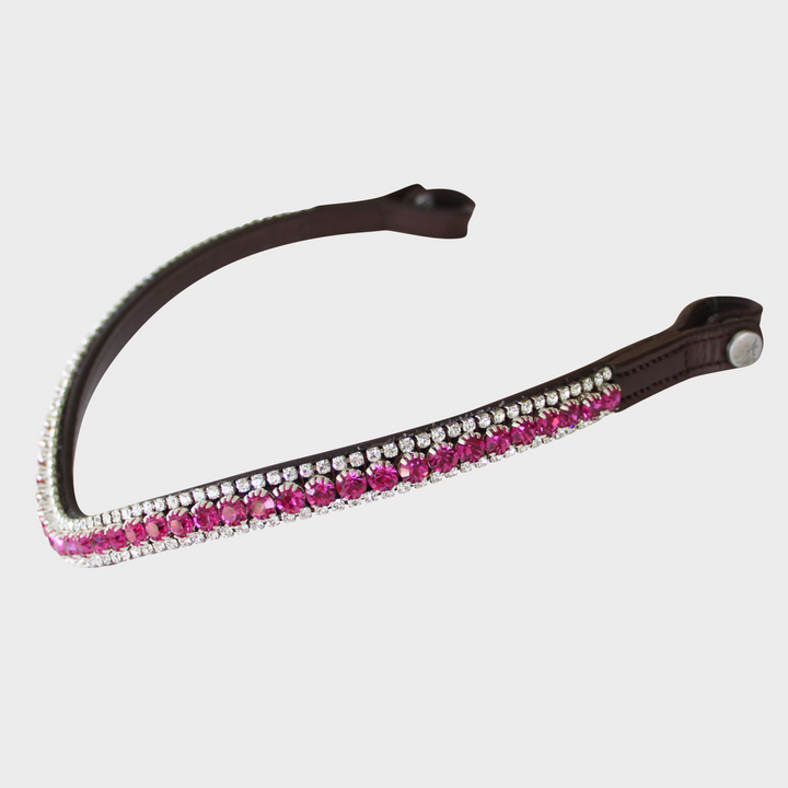 Lux Fuchsia Browband - Brown
