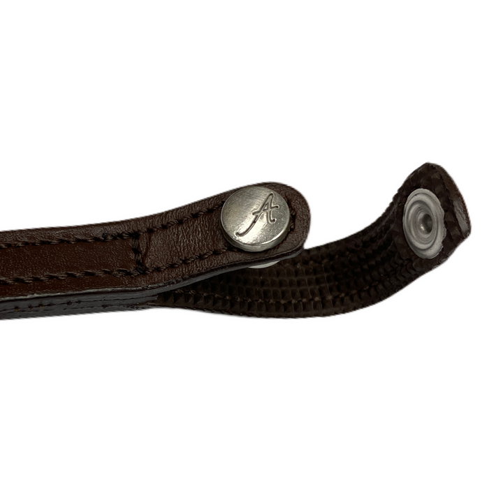 Pearl Light Blue Browband - Brown