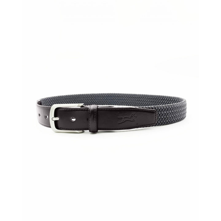 SALE Fager Elastic Leather Belt Brown/Grey