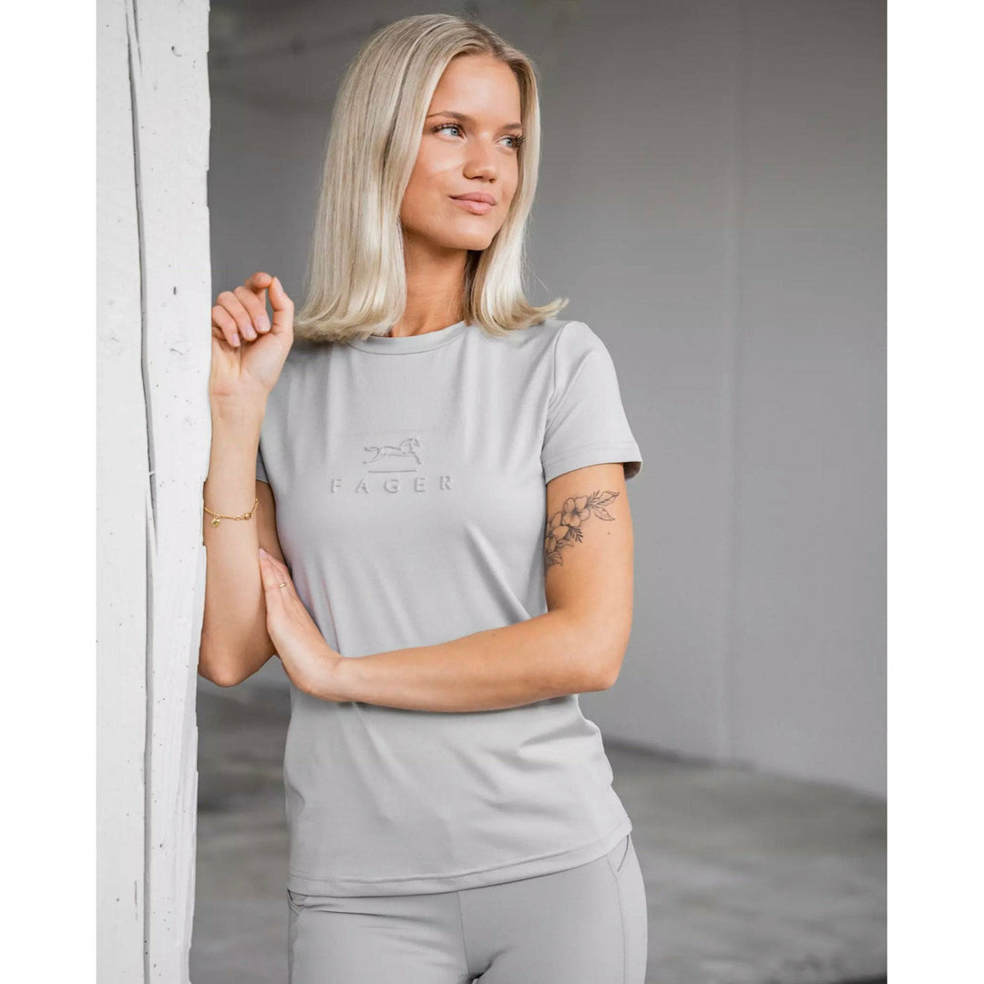 SALE Fager Ida Short Sleeve T-Shirt Light Grey