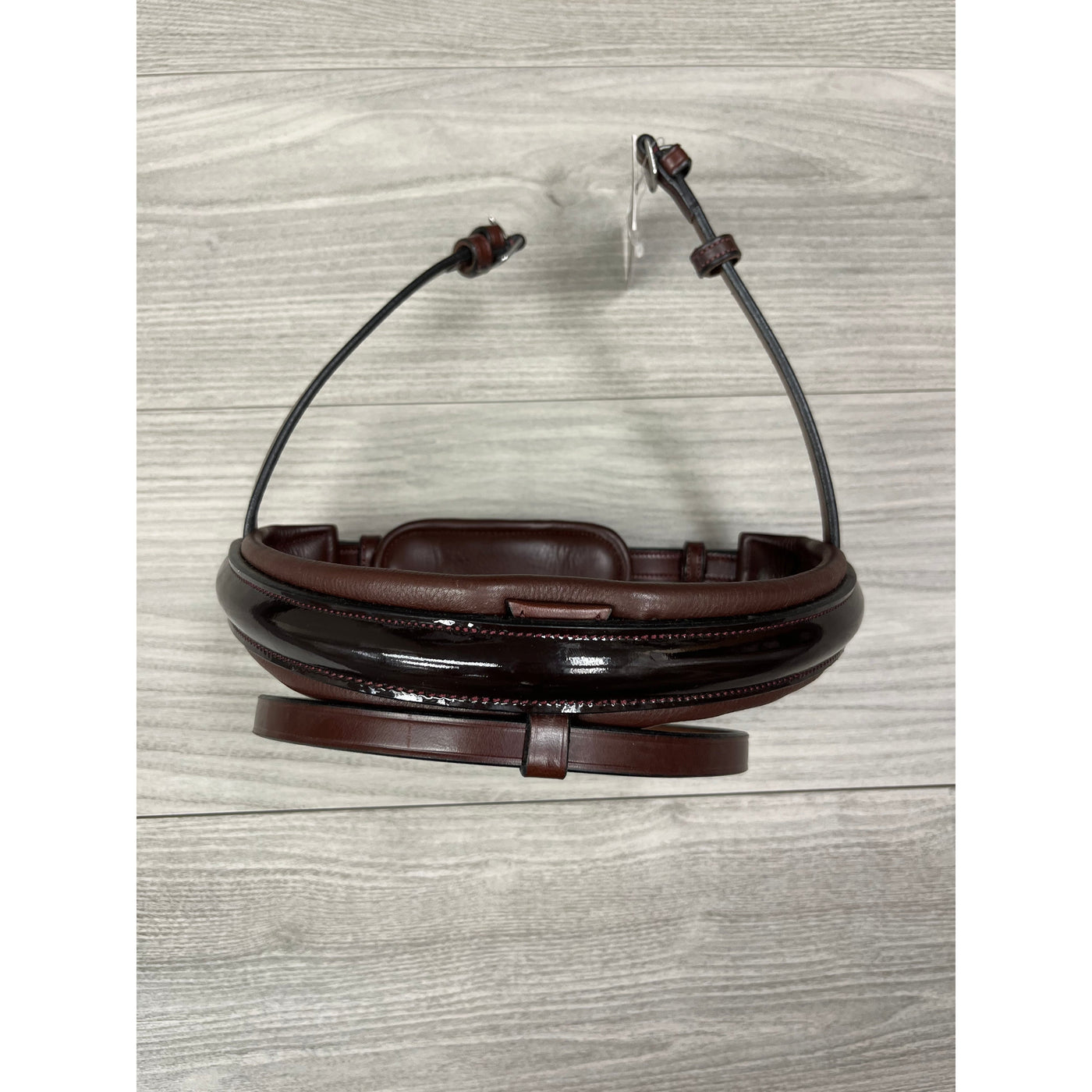 SALE Artemis Argent Noseband Patent Italian Leather- Brown X-Full