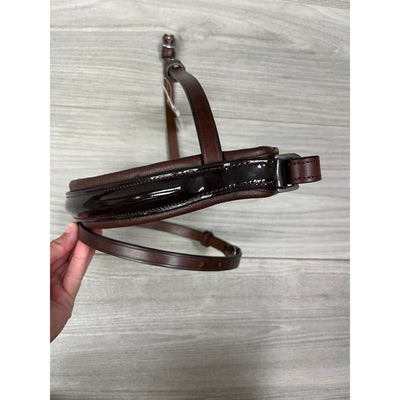 SALE Artemis Argent Noseband Patent Italian Leather- Brown X-Full