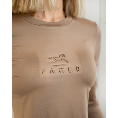 Fager Ida Long sleeve T-shirt Dark beige