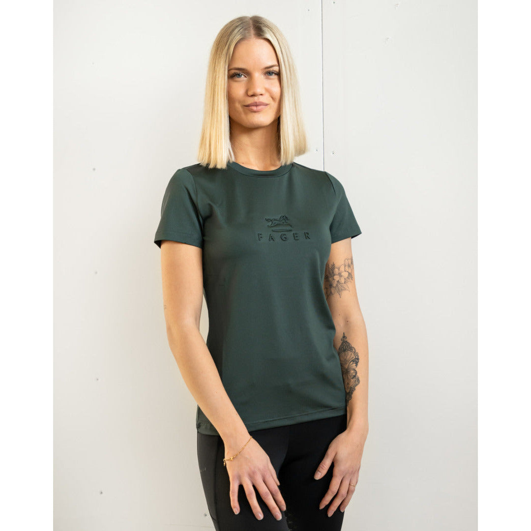 Fager Ida Short sleeve T-shirt Dark green