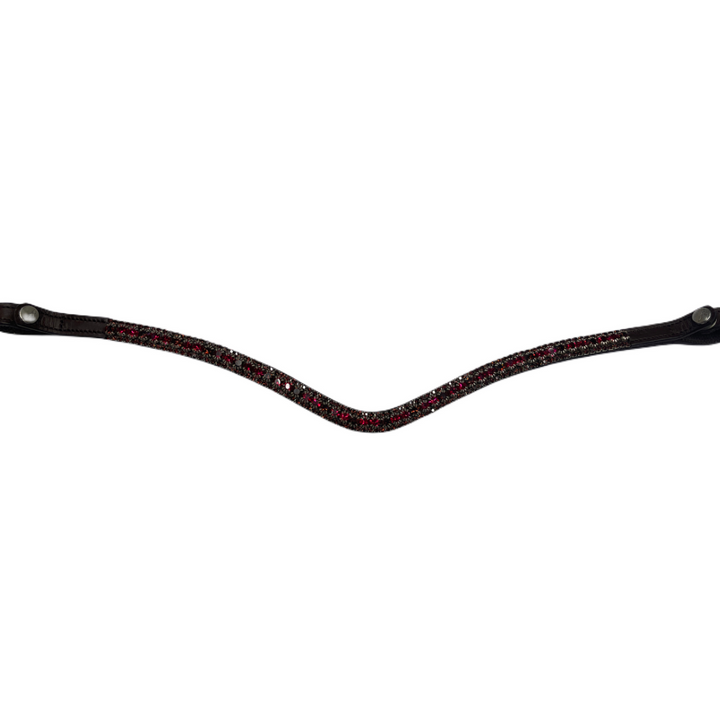 Lux Shades Of Wine Browband (NEW) - Brown