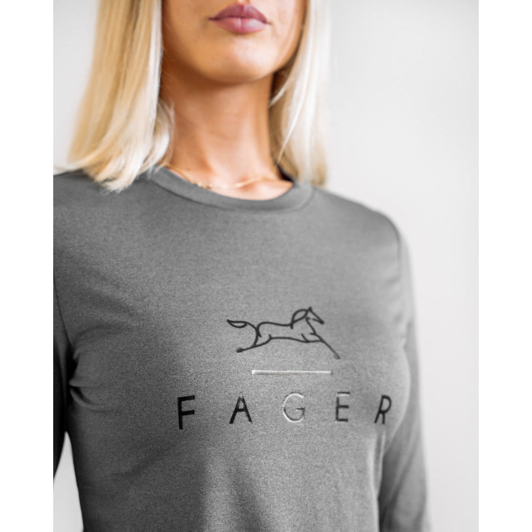 Fager Fia Long sleeve T-shirt Dark grey