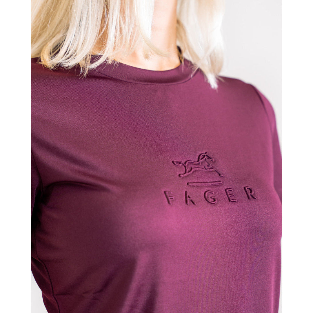 SALE Fager Ida Long sleeve T-shirt Burgundy