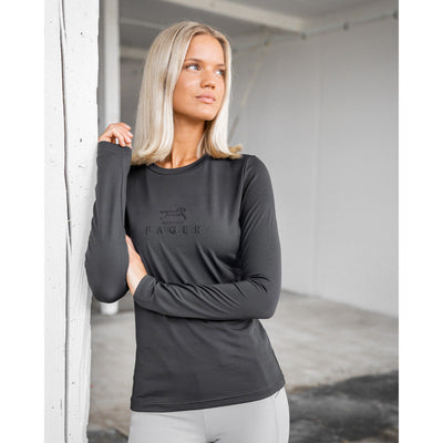 Fager Ida Long Sleeve T-Shirt Dark Grey
