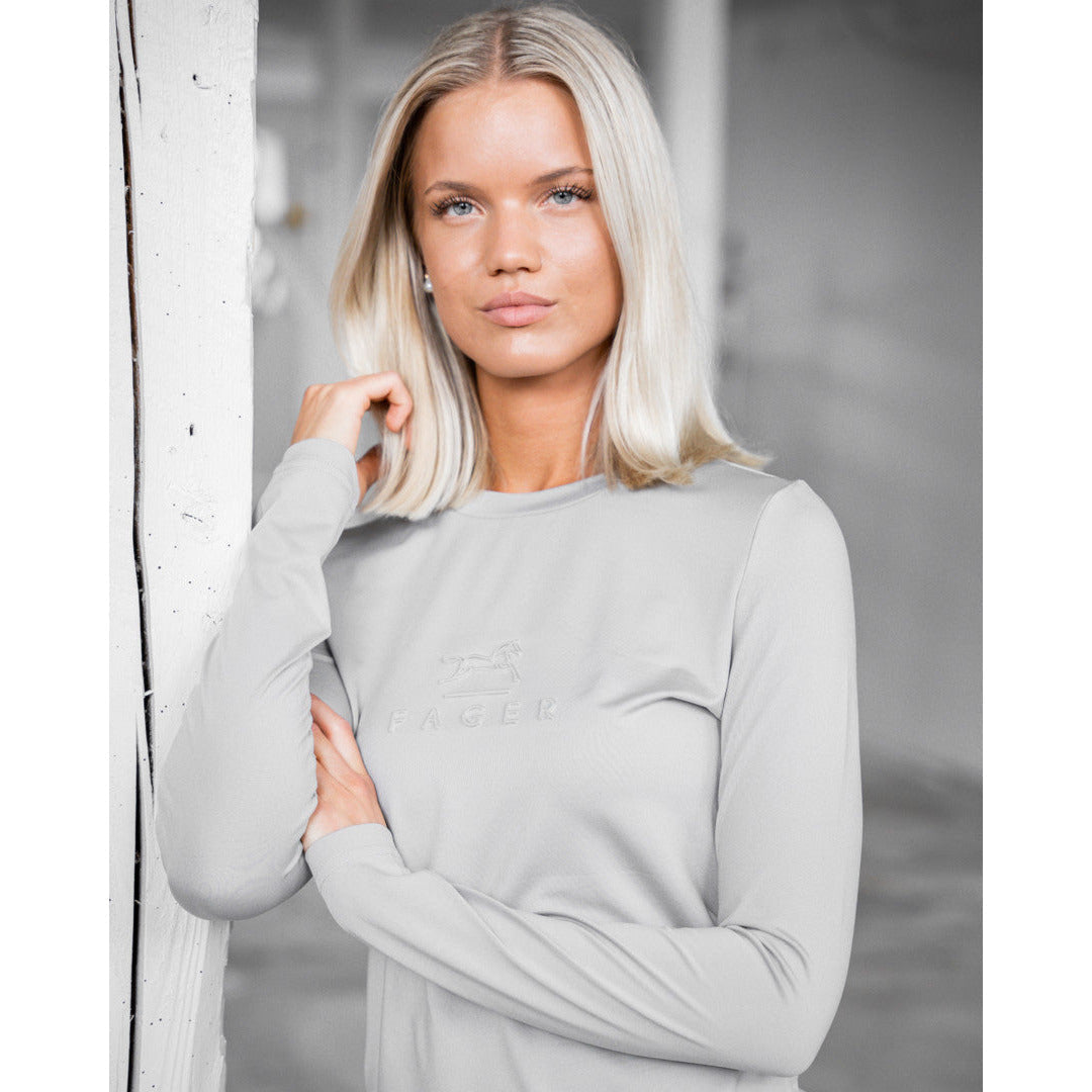 Fager Ida Long Sleeve T-Shirt Light Grey
