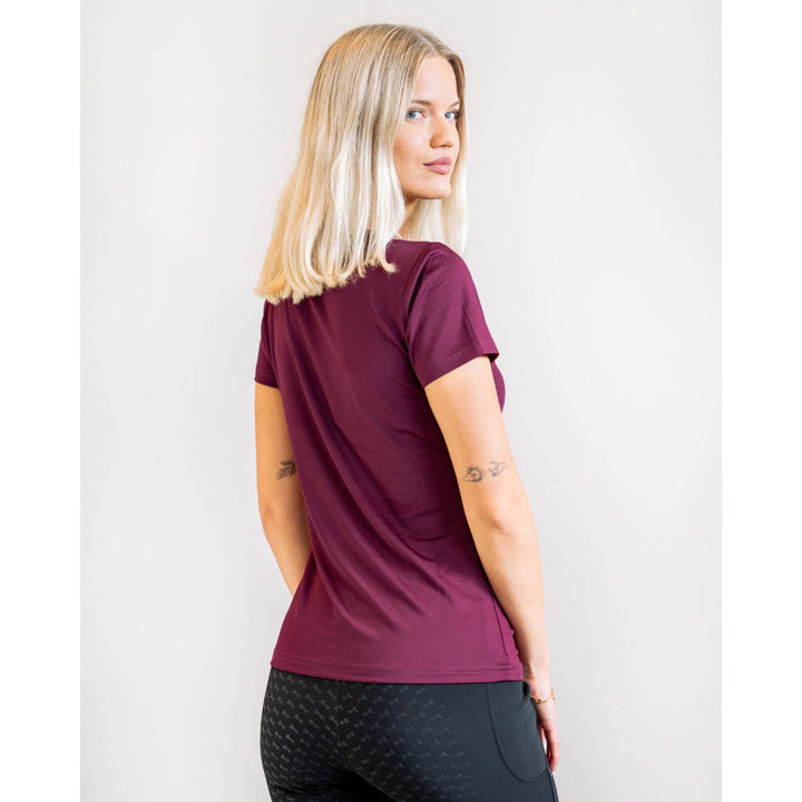 SALE Fager Ida Short sleeve T-shirt Burgundy