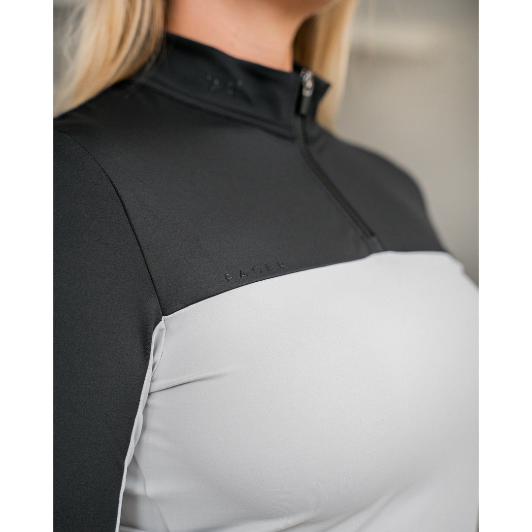 SALE Fager Naomi Long Sleeve Shirt Black/Grey